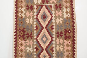 3.5x5 Turkish Kashkoli Kilim Rug | AKSAL