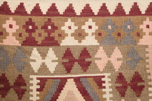 3.5x5 Turkish Kashkoli Kilim Rug | AKSAL
