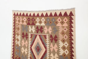 3.5x5 Turkish Kashkoli Kilim Rug | AKSAL