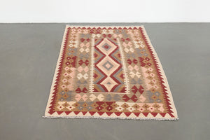 3.5x5 Turkish Kashkoli Kilim Rug | AKSAL