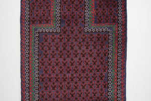 3x4.5 Afghan Baluch Rug | MIRWAIS
