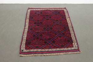 3x4.5 Afghan Baluch Rug | MAYHAR