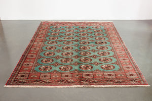 6x8 Persian Turoman Rug | QAJAR
