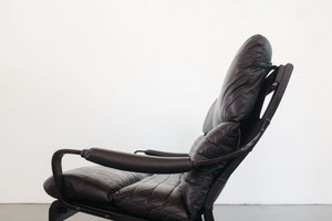 Minimalist Black Leather Sofa