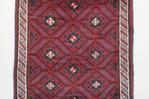 3x4.5 Afghan Baluch Rug | ABTEEN