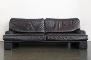Mod 80s Leather Sofa