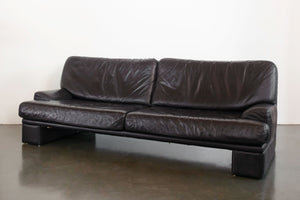 Mod 80s Leather Sofa
