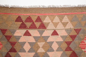 3x4 Turkish Kashkoli Kilim Rug | BEYAZ