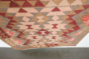 3x4 Turkish Kashkoli Kilim Rug | BEYAZ