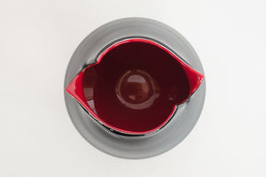 Black and Red Vase
