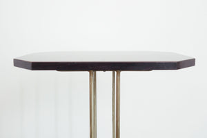 Brass and Lacquer Side Table