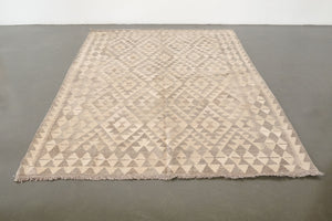 5x7 Turkish Kilim Sunwashed Rug | DORU