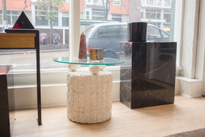 Pair of Magnussen Ponte Stone Side Tables