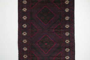 2.5x9 Afghan Rizbaft Runner Rug | MAZDAK