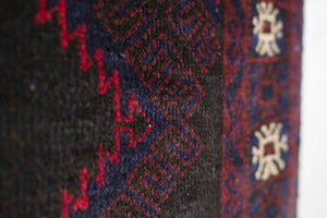 2.5x9 Afghan Rizbaft Runner Rug | MAZDAK