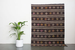 5.5x8 Turkish Kilim Rug | BENGIN