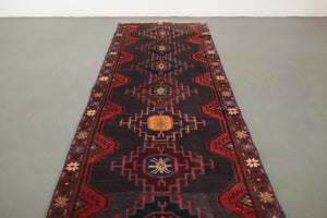 2.5x10 Persian Hamadan Runner Rug | MOSTAFA