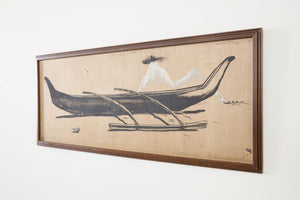 Silk Boat Painting