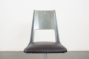 Daystrom Smoked Lucite Swivel Chair