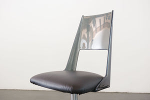 Daystrom Smoked Lucite Swivel Chair
