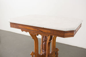 Marble-Topped Antique Table