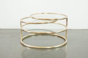 Baughman Style Swivel Coffee Table