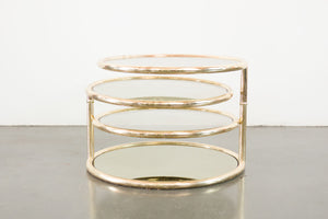 Baughman Style Swivel Coffee Table