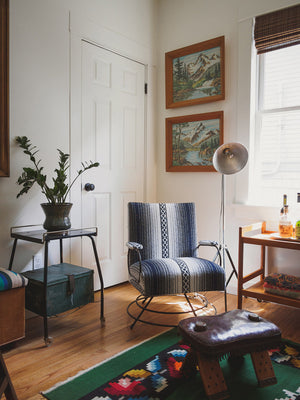 Vintage Leather Saddle Stool