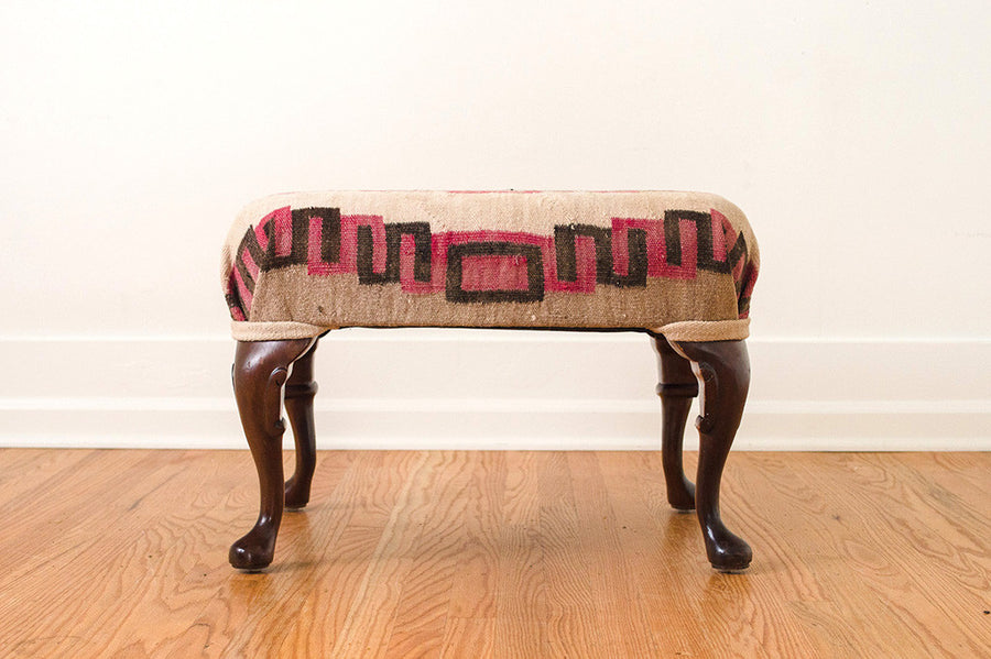 Kilim Rug Ottoman