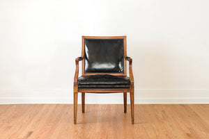 Leather Captain's Arm Chairs