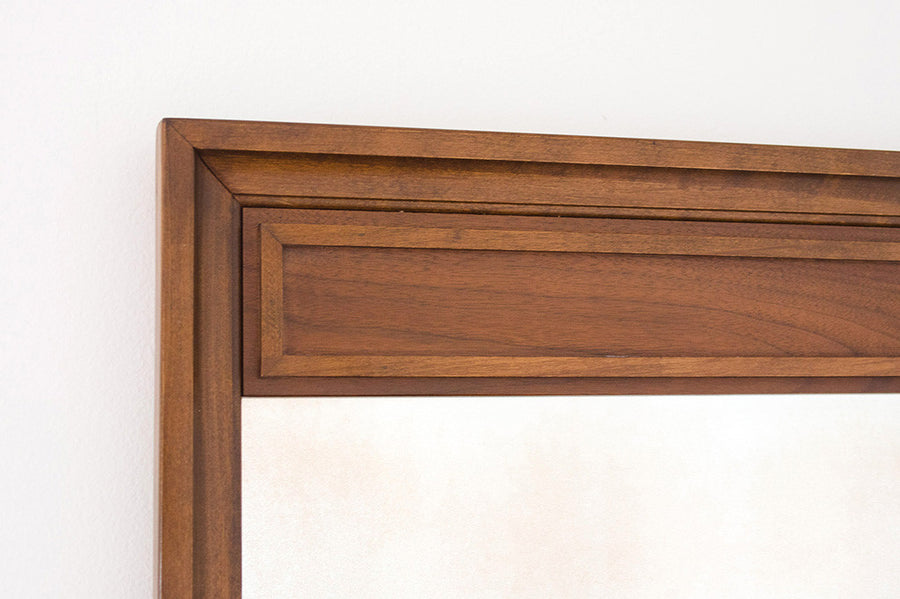 MCM Walnut Mirror