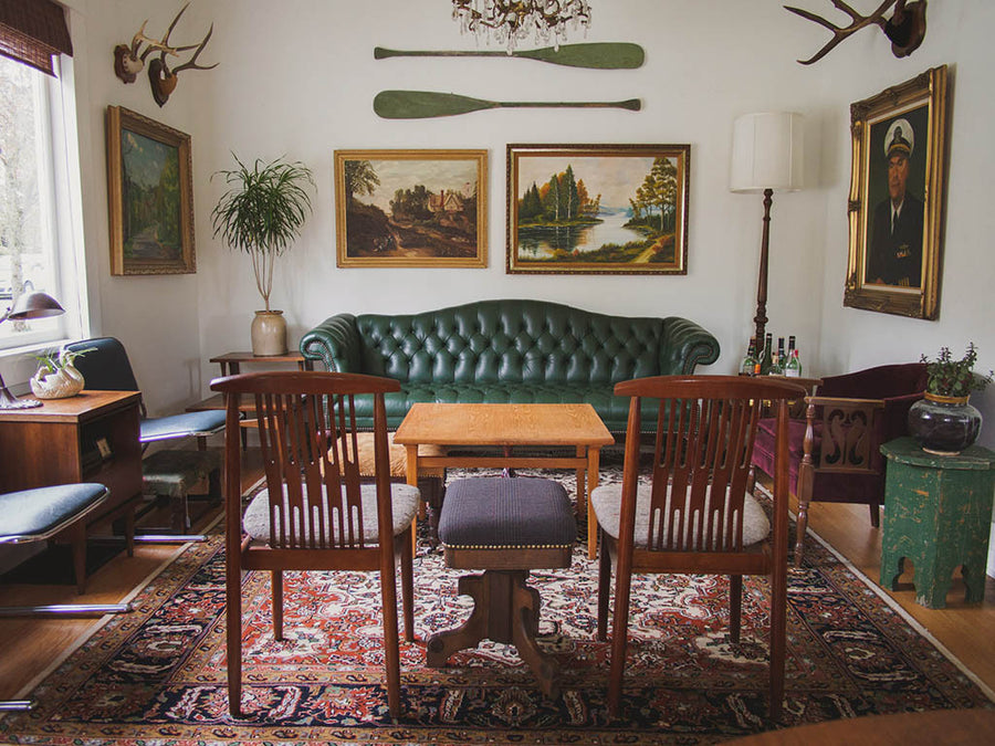 Vintage Leather Antlers