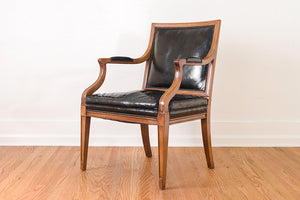 Leather Captain's Arm Chairs
