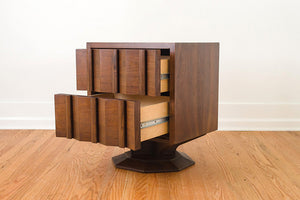 MCM Walnut Nightstand