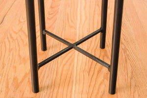 HS Collection Leather Stool