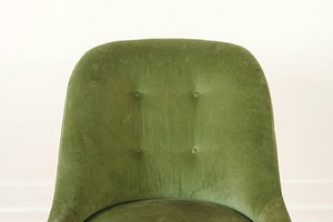 Pair of Green Slipper Chairs
