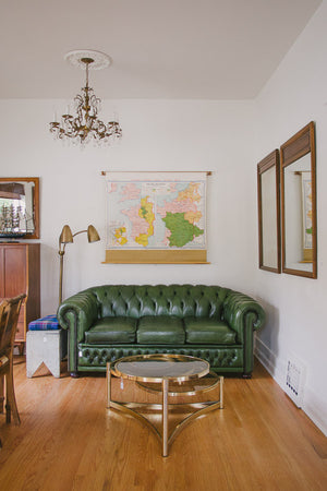 Geometric Brass Coffee Table