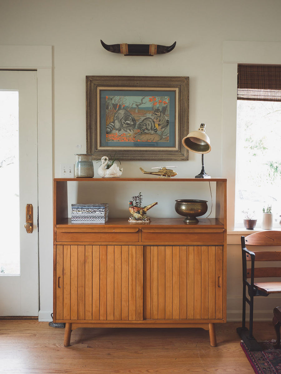 MCM Room Divider Shelf