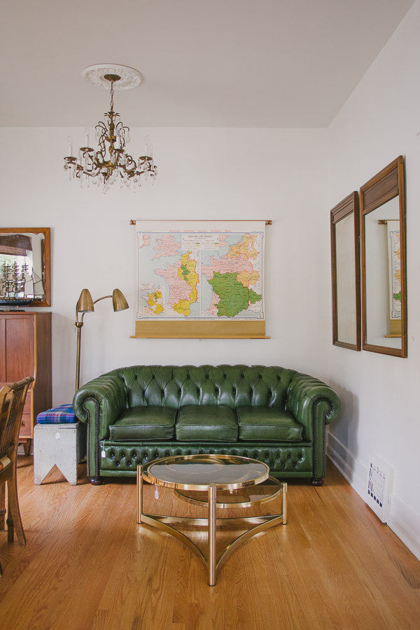 Geometric Brass Coffee Table