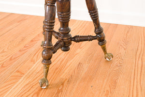 Clawfoot Piano Stool