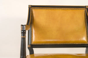 Regency Leather Chairs