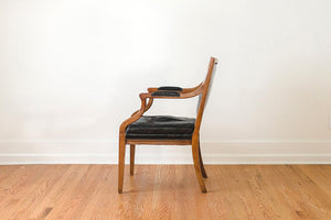 Leather Captain's Arm Chairs