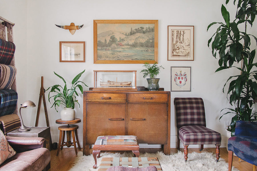 Art Deco Oak Credenza