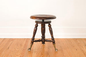 Clawfoot Piano Stool