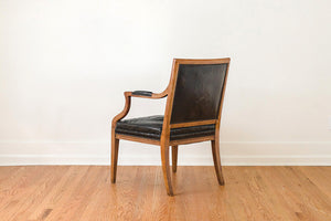 Leather Captain's Arm Chairs