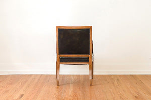 Leather Captain's Arm Chairs