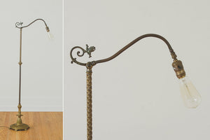 Gold Art Nouveau Lamp
