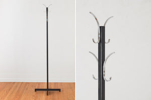Metal & Chrome Coat Rack