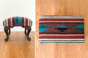 Kilim Rug Ottoman