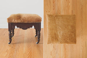 Deer Hide Ottoman